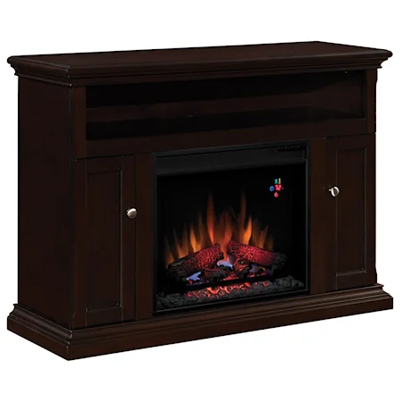 Media Mantle Fireplace With 23" Fireplace Insert
